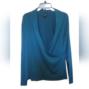 Talbots Teal Drape Sweater